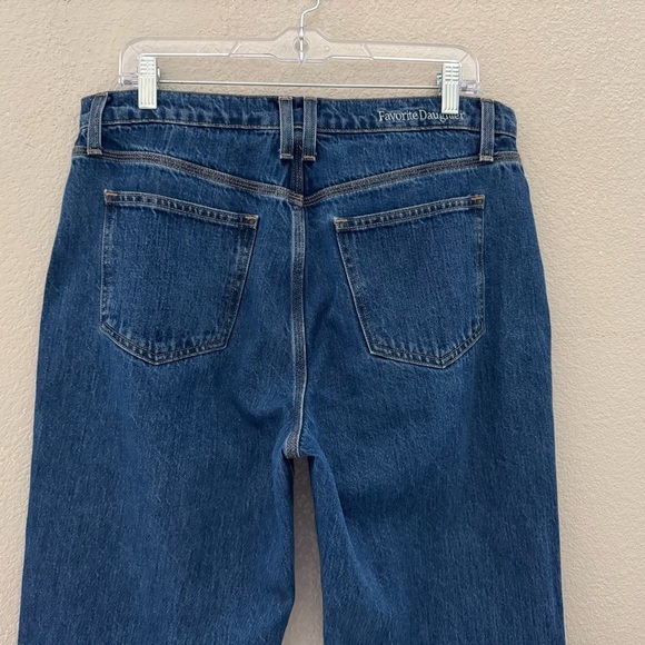 Favorite Daughter Olympia Flare Jeans High Dark Denim Blue Button Fly Retro 29 - Picture 9 of 16